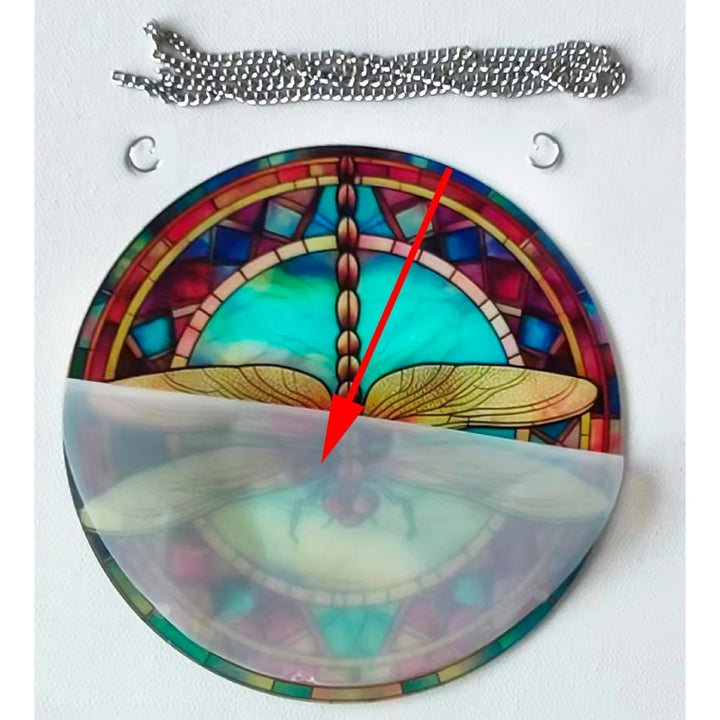 Plant Stained Glass Window Hangings Suncatcher Panel For Wall Garden