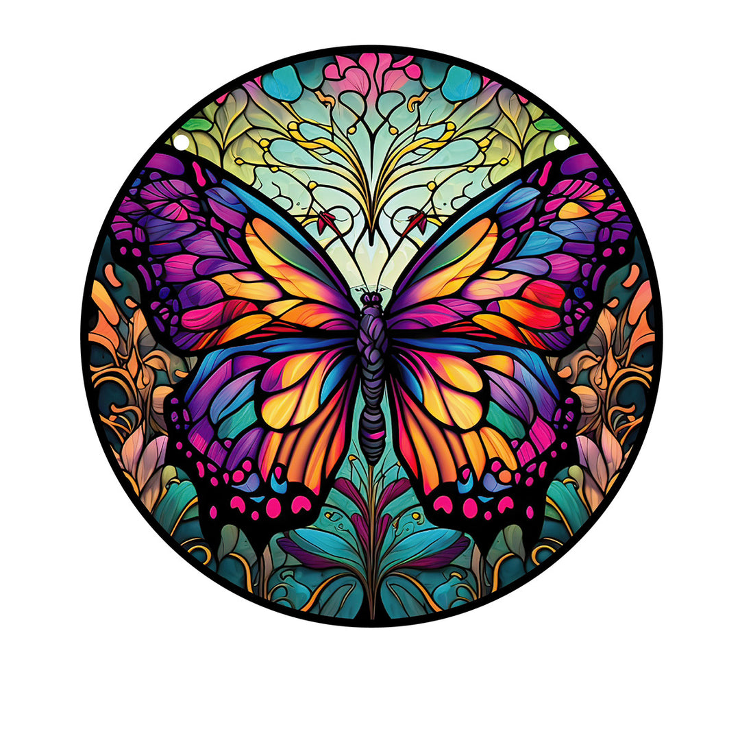 Cute Butterfly Acrylic Window Hangings Suncatcher For Wall Garden