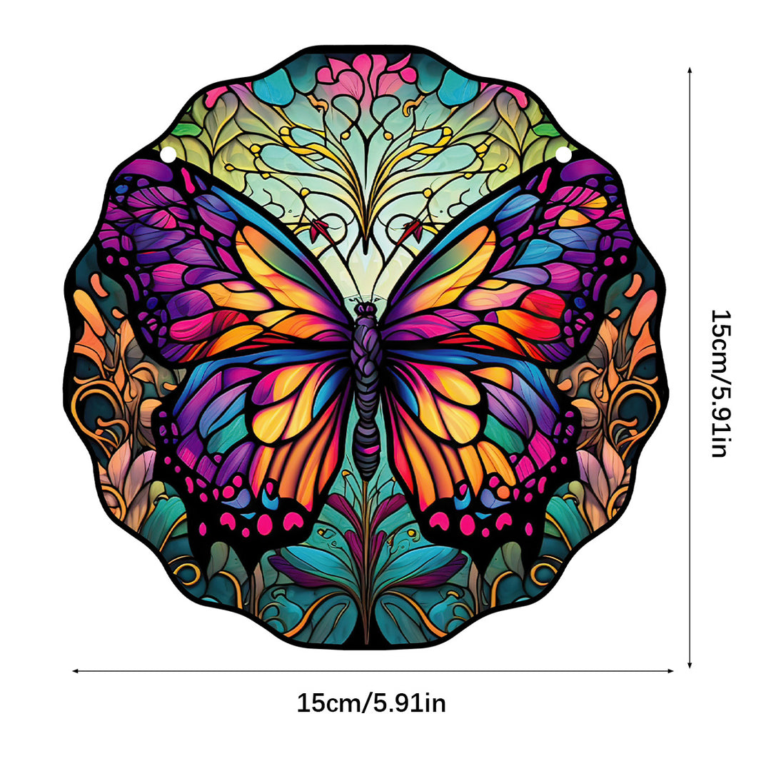 Cute Butterfly Acrylic Window Hangings Suncatcher For Wall Garden