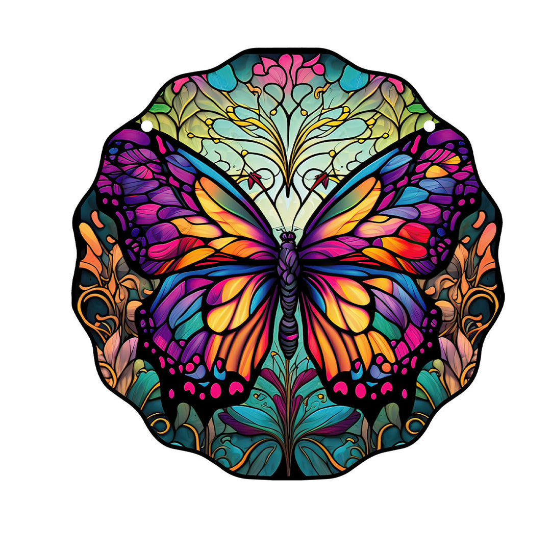 Cute Butterfly Acrylic Window Hangings Suncatcher For Wall Garden