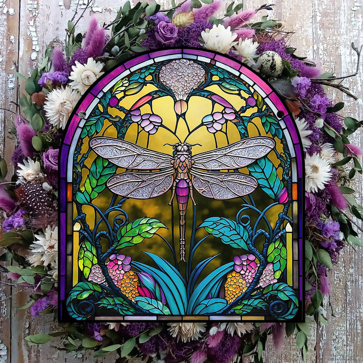 Cute Dragonfly Acrylic Window Hangings Suncatcher For Wall Garden