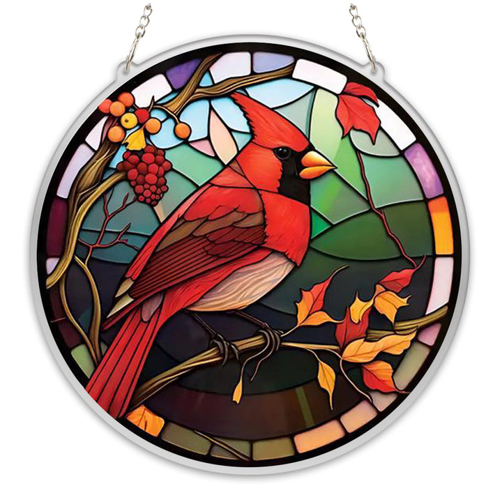 Colorful Bird Acrylic Window Hangings Suncatcher For Courtyard Garden