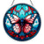 Colorful Butterfly Acrylic Window Hangings Suncatcher For Courtyard Garden