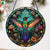 Colorful Hummingbird Acrylic Window Hangings Suncatcher For Courtyard Garden