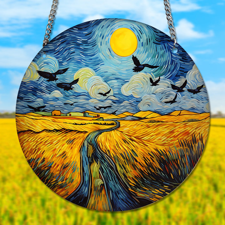 Van Gogh's Paintings Acrylic Window Hangings Suncatcher For Garden