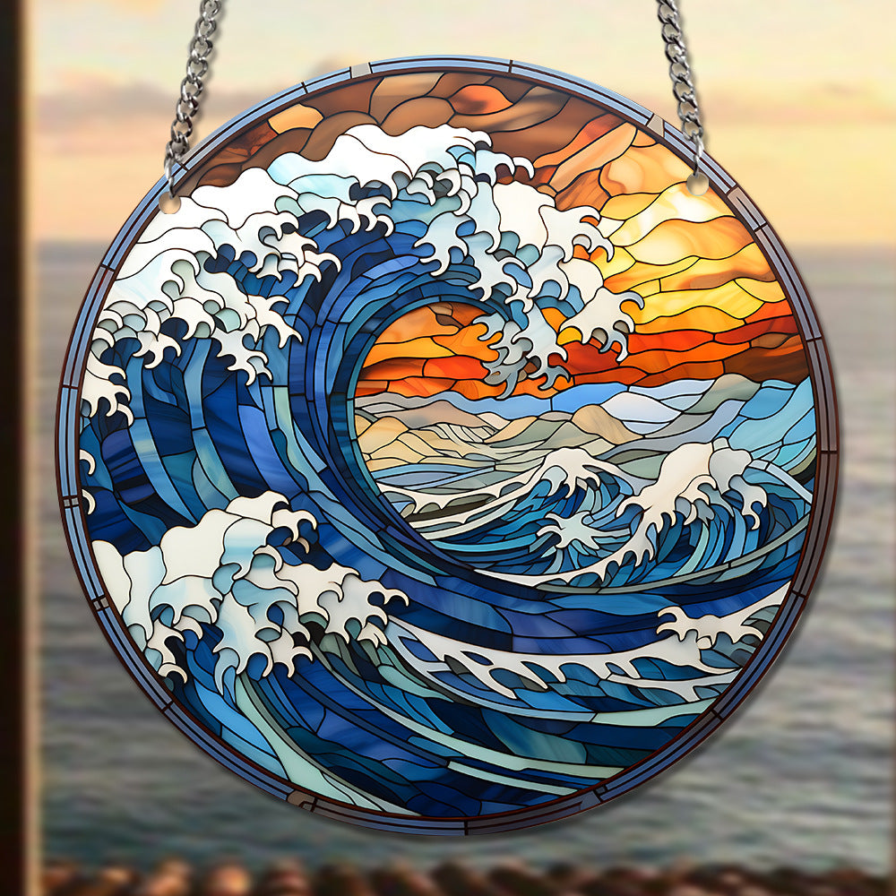 Van Gogh's Paintings Acrylic Window Hangings Suncatcher For Garden