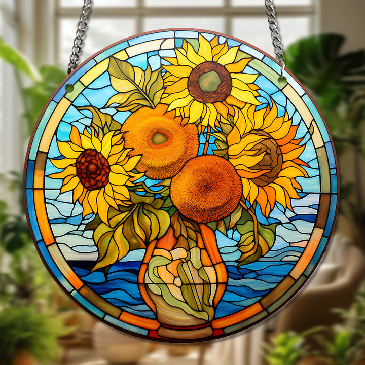 Van Gogh's Paintings Acrylic Window Hangings Suncatcher For Garden