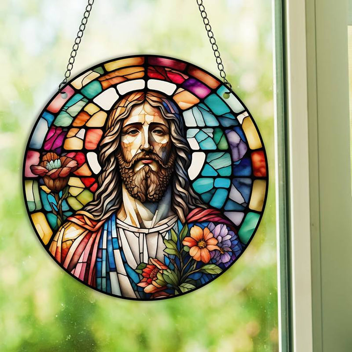 Jesus Dinner Acrylic Window Hangings Suncatcher For Wall Garden