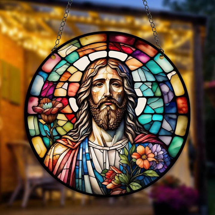 Jesus Dinner Acrylic Window Hangings Suncatcher For Wall Garden