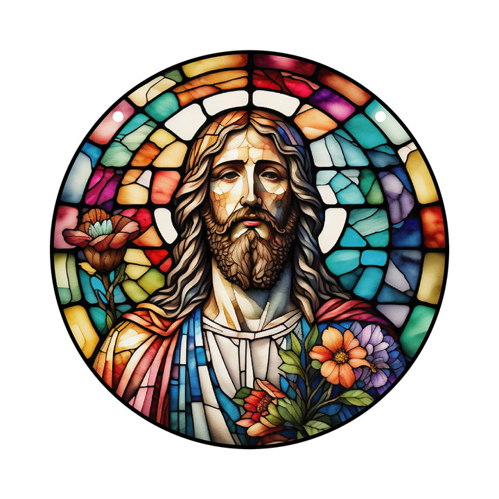 Jesus Dinner Acrylic Window Hangings Suncatcher For Wall Garden