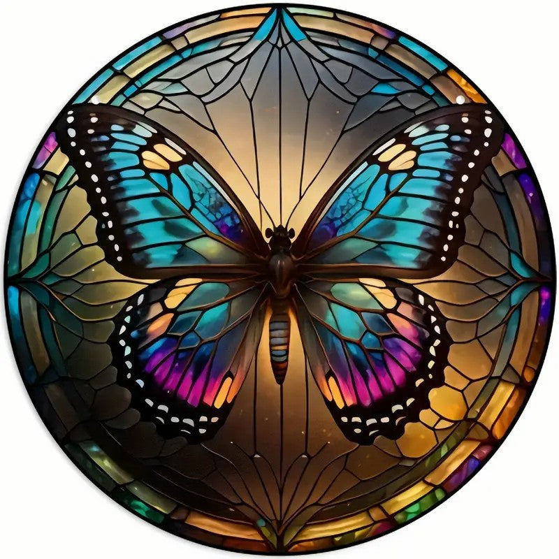 Stained Butterfly Acrylic Window Hangings Suncatcher For Wall Decor