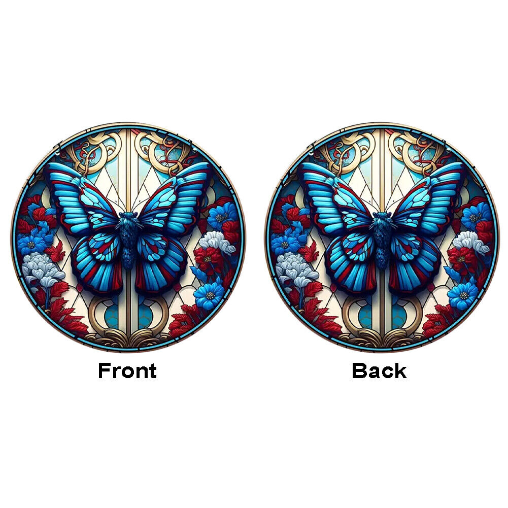 Gothic Blue Butterfly Acrylic Window Hangings Suncatcher For Wall Decor