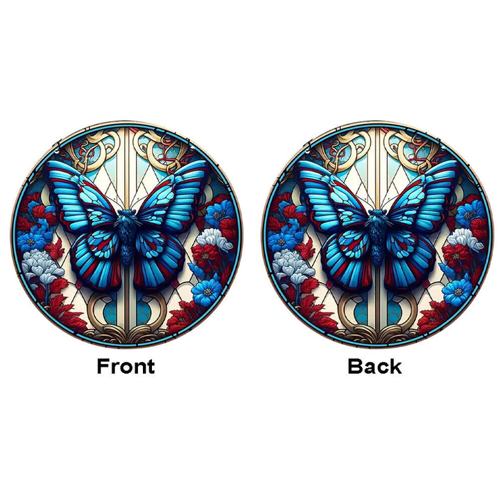 Gothic Blue Butterfly Acrylic Window Hangings Suncatcher For Wall Decor