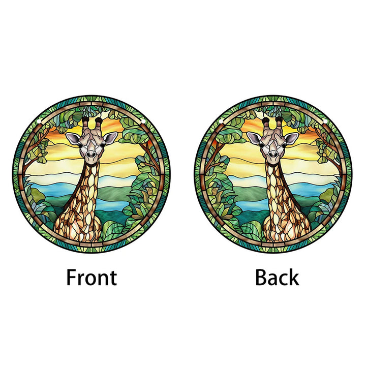 Stained Giraffe Acrylic Window Hangings Suncatcher For Wall Decor