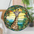Stained Giraffe Acrylic Window Hangings Suncatcher For Wall Decor