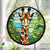 Stained Giraffe Acrylic Window Hangings Suncatcher For Wall Decor
