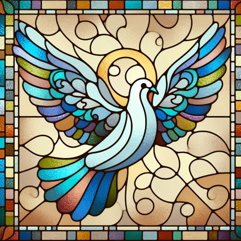 Peace Dove Acrylic Window Hangings Suncatcher For Wall Decor