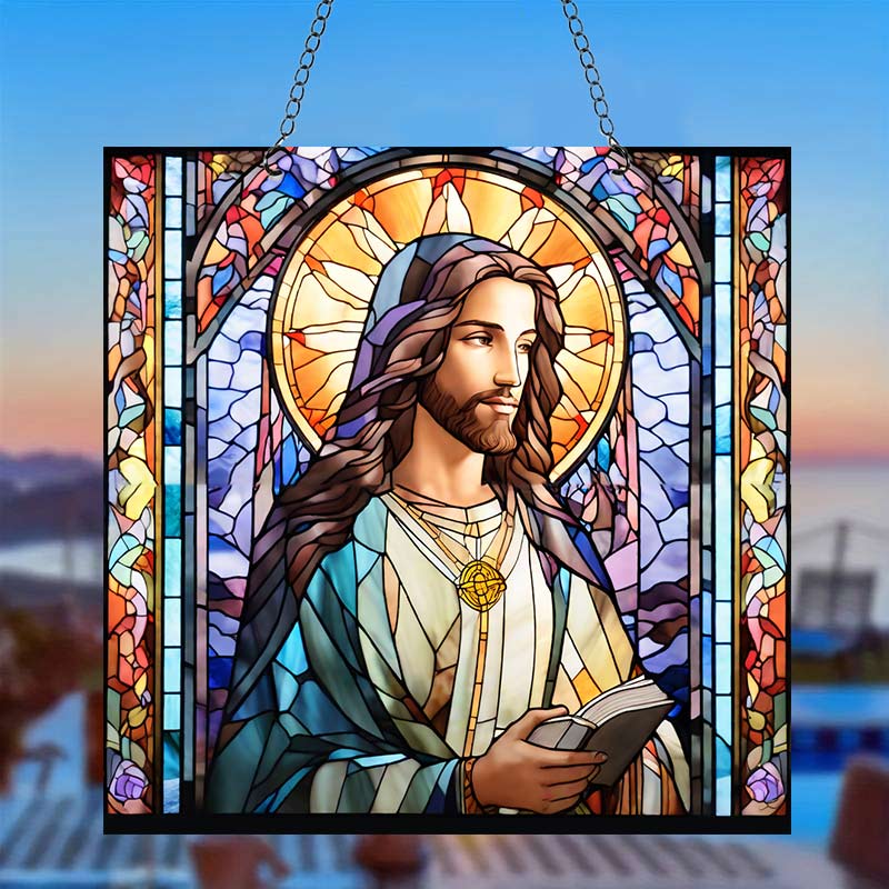 Patrist Stained Acrylic Window Hangings Suncatcher For Wall Decor