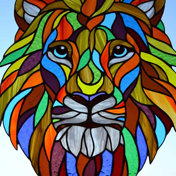 Cartoon Lion Acrylic Window Hangings Suncatcher For Wall Decor