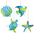 Marine Animal Acrylic Window Hangings Suncatcher For Wall Decor