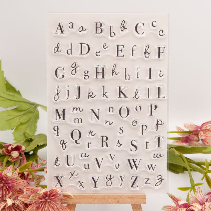 Clear Capital Lower Case Letter Stamps Silicone Seal Rubber Stamps