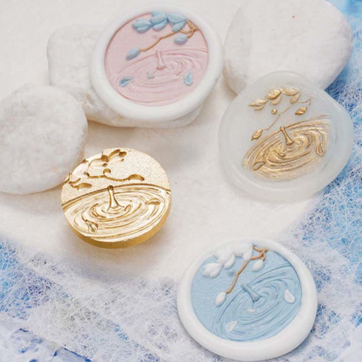 3D Embossed Ocean Water Series Seal Wax Stamp Decorative Gift