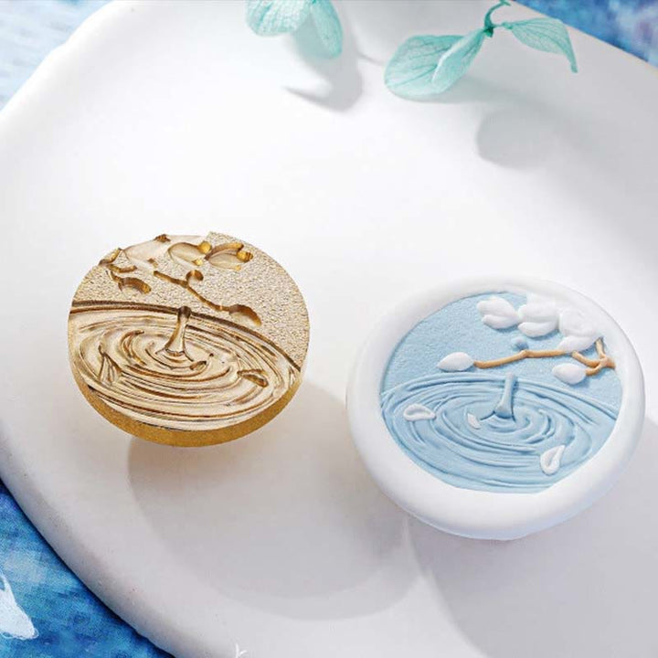 3D Embossed Ocean Water Series Seal Wax Stamp Decorative Gift