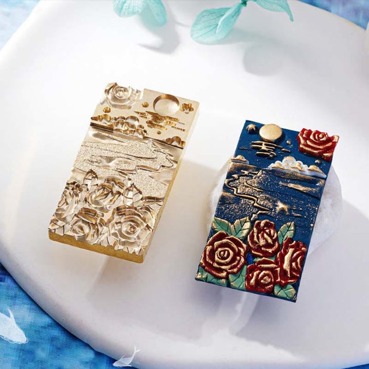 3D Embossed Ocean Water Series Seal Wax Stamp Decorative Gift