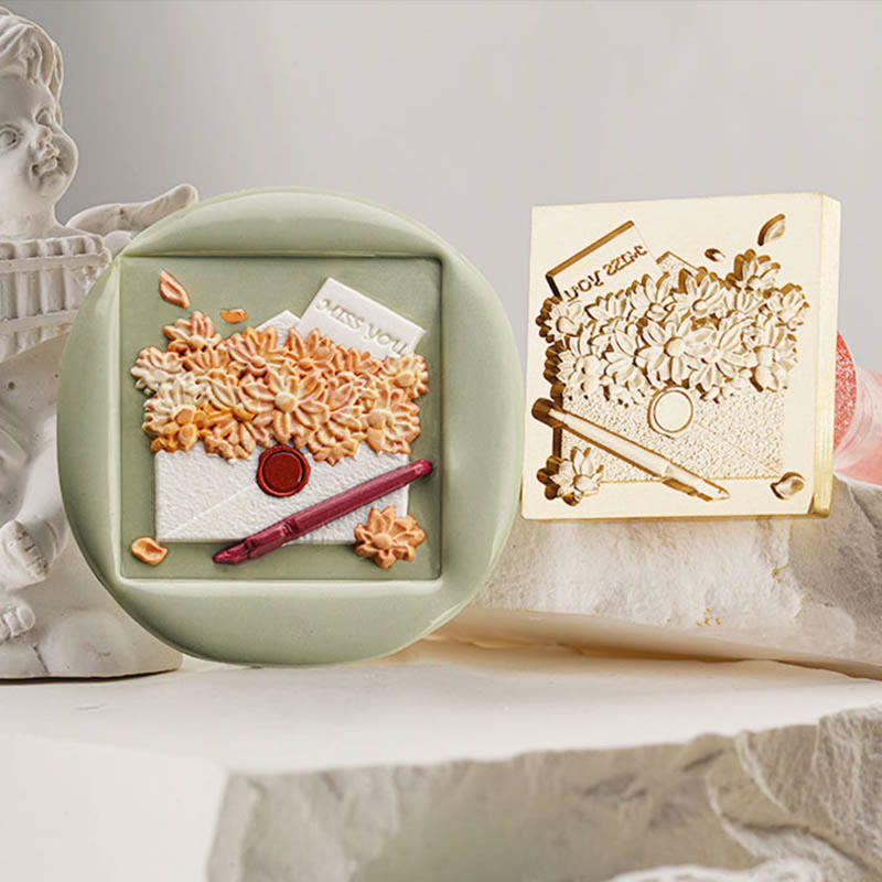 3D Art Relief Series Seal Wax Stamp Decorative Gift