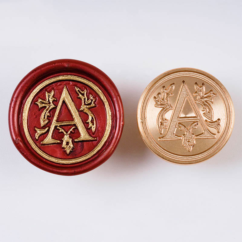 Floral Capital Letter Series Seal Wax Stamp Decorative Gift