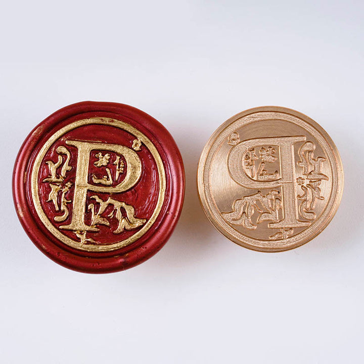 Floral Capital Letter Series Seal Wax Stamp Decorative Gift