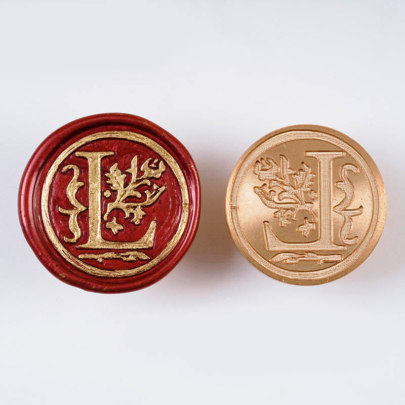 Floral Capital Letter Series Seal Wax Stamp Decorative Gift