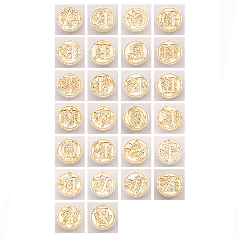 26 Capital Letter Series Seal Wax Stamp Decorative Gift