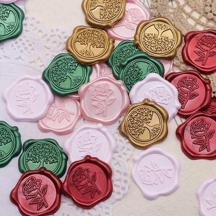 10pcs Tree Of Life Wax Seal Stamp Sticker For Envelope