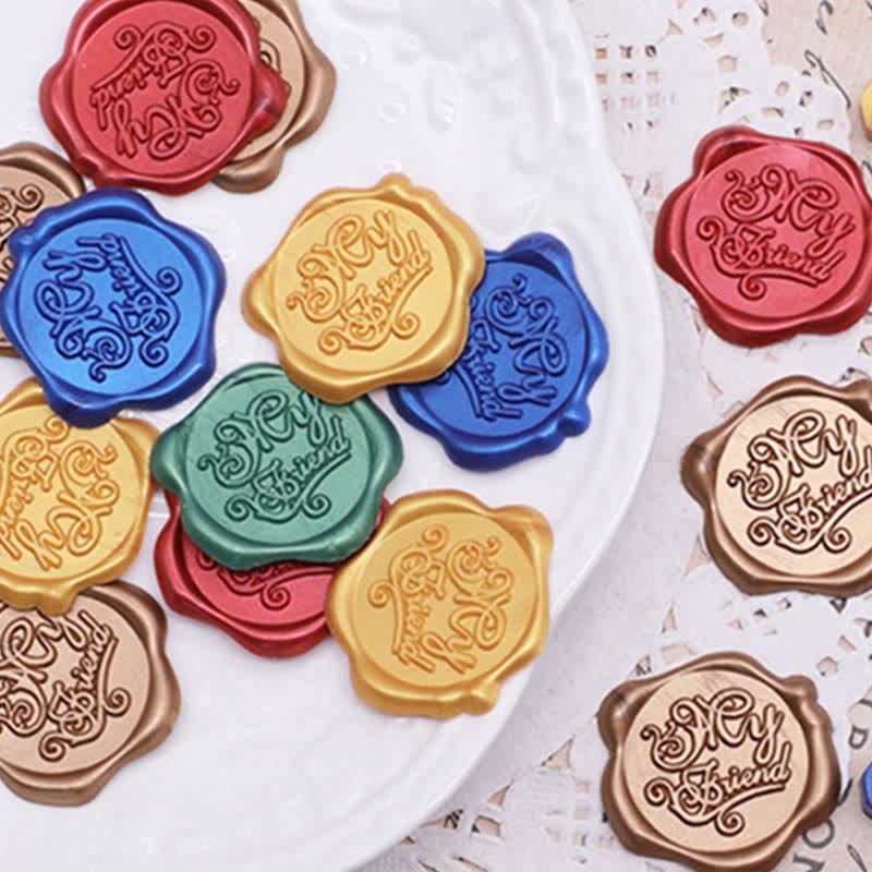 10pcs My Friend Wax Seal Stamp Sticker For Envelope