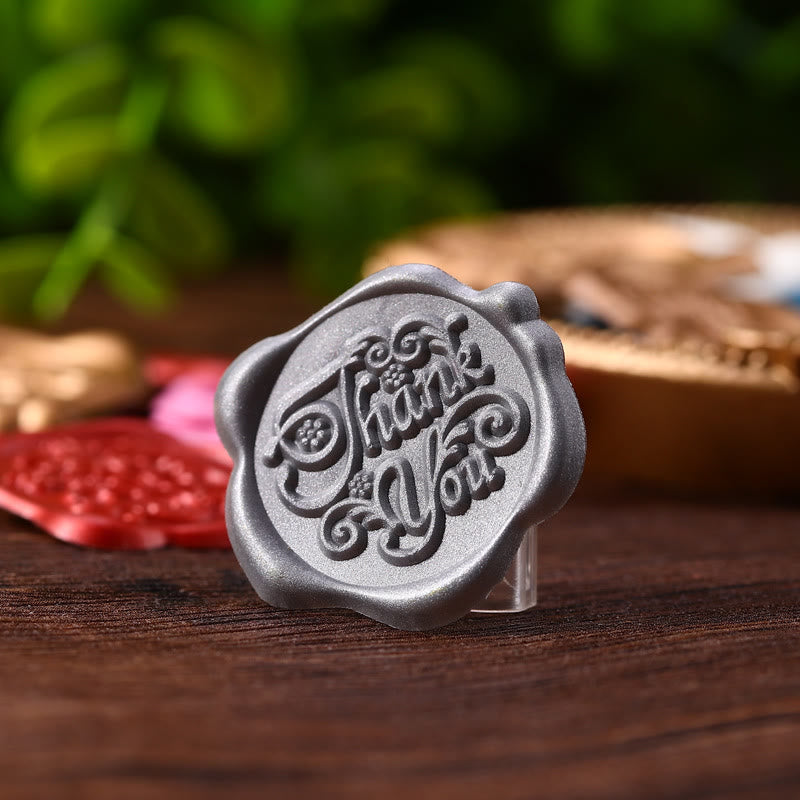 10pcs Thank You Wax Seal Stamp Sticker For Envelope