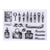 Clear Silicone Stamps Vintage Plants Animals Number & Alphabet Pattern Rubber Stamps