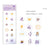 Cute Design 1 Set Clear Epoxy Sticker For Dairy