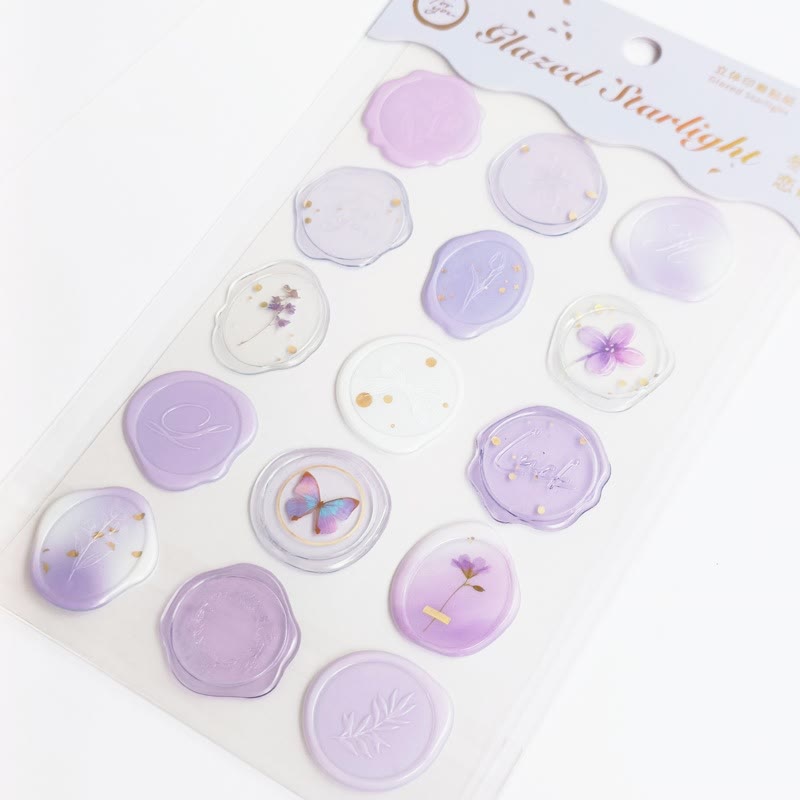 Cute Design 1 Set Clear Epoxy Sticker For Dairy