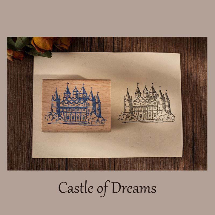 Starry Night Castle Stacking Mountain Rubber Stamps 8 Styles DIY Seal