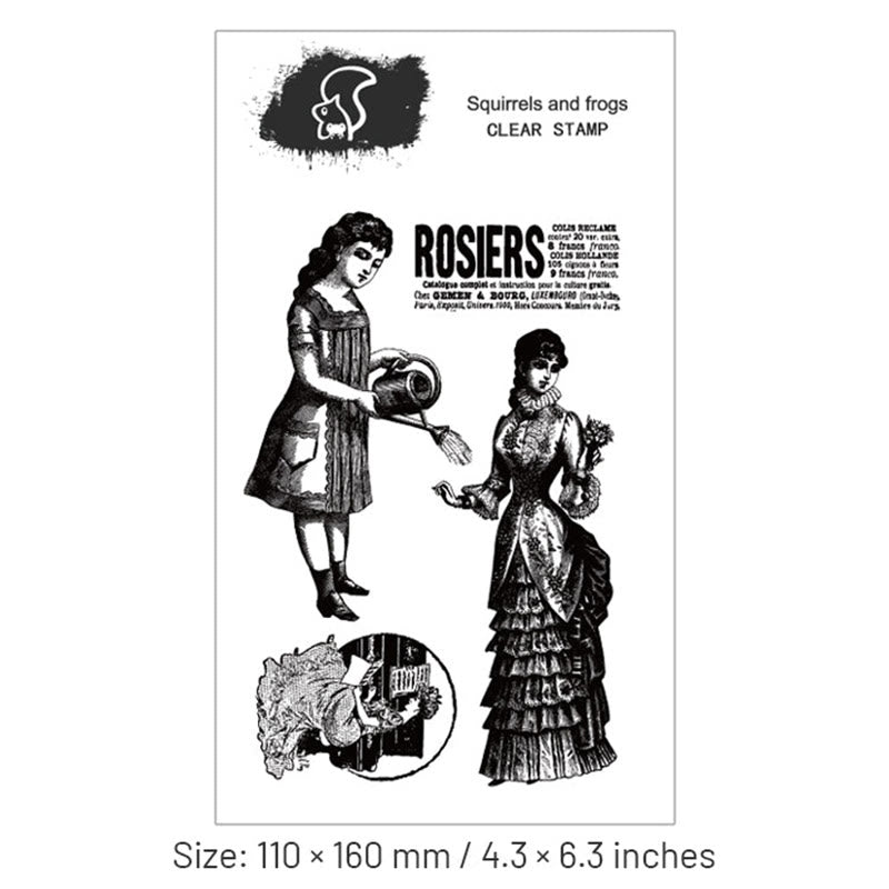 Clear Stamps Medieval Character Silicone Seal Rubber Stamps