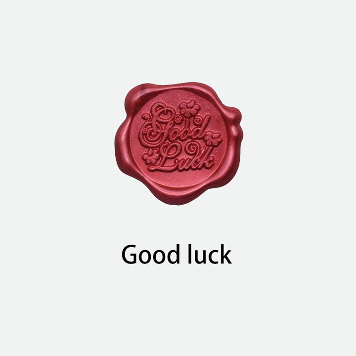 10pcs Good Luck Wax Seal Stamp Sticker For Envelope