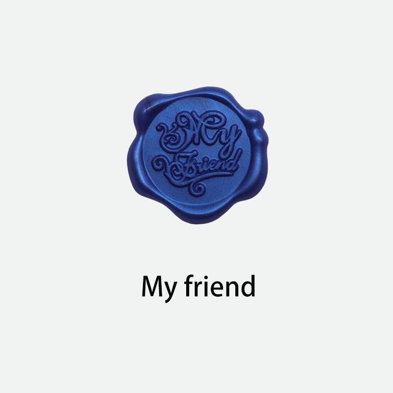 10pcs My Friend Wax Seal Stamp Sticker For Envelope