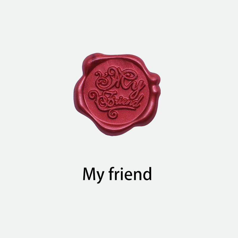 10pcs My Friend Wax Seal Stamp Sticker For Envelope