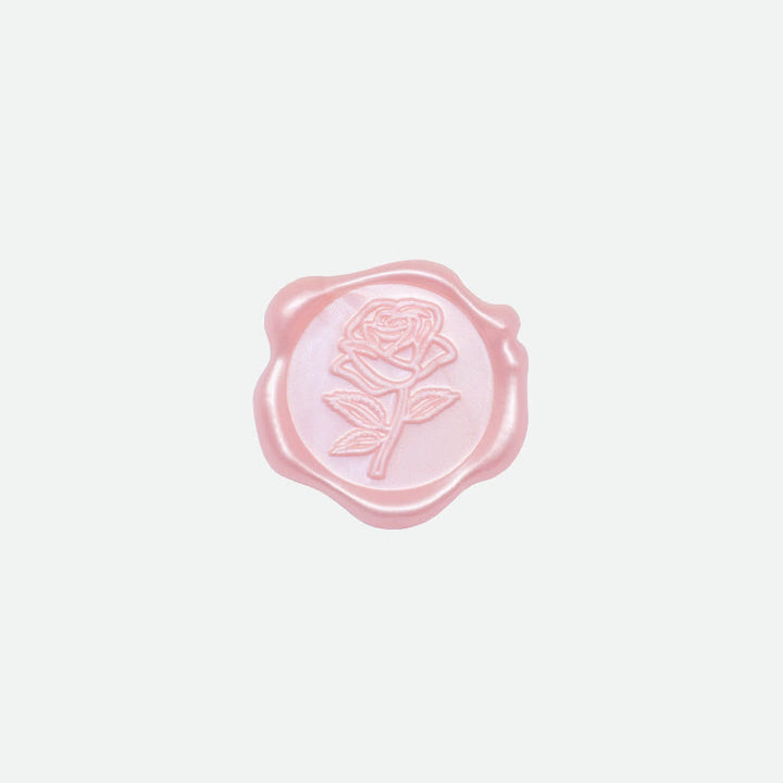 10pcs Elegant Rose Wax Seal Stamp Sticker For Envelope