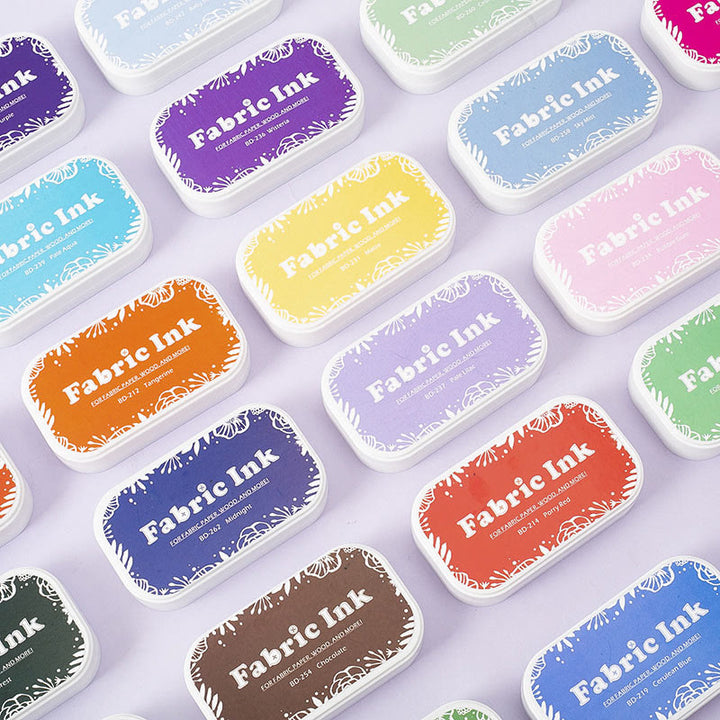 Fabric Ink Pads for Rubber Stamps Washable Craft Ink Pads 35 Colors Options