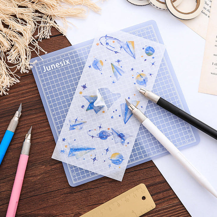 Semi Transparent Grid Cutting Mat Crafts Board For Scrapbooking