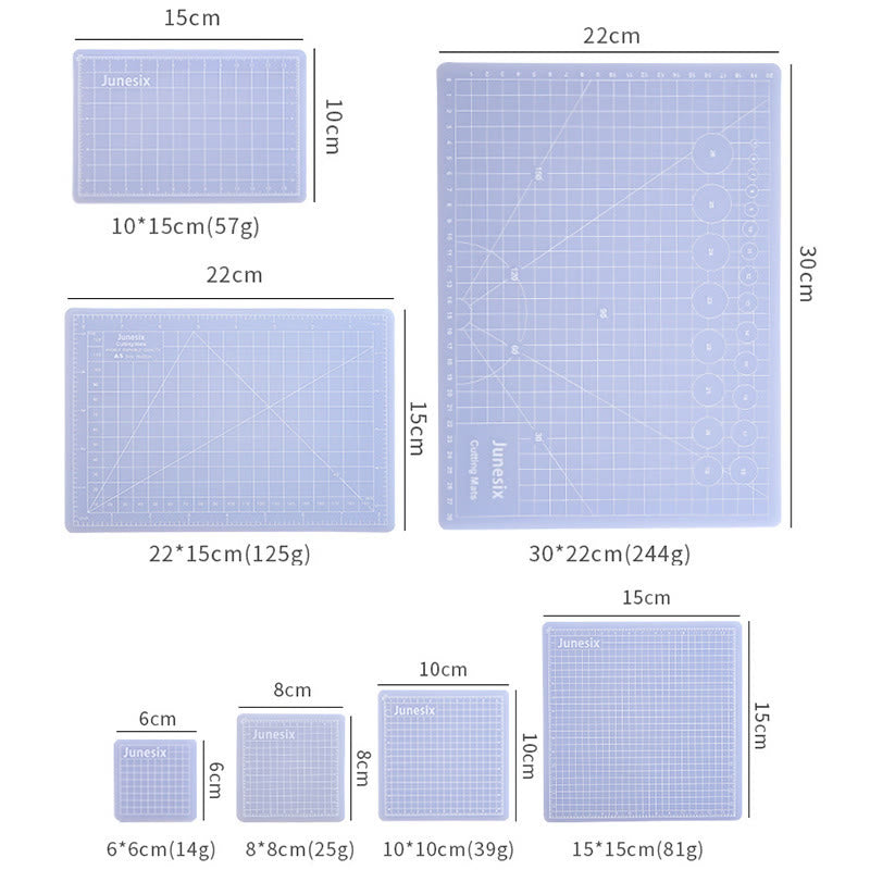 Semi Transparent Grid Cutting Mat Crafts Board For Scrapbooking