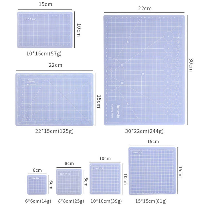 Semi Transparent Grid Cutting Mat Crafts Board For Scrapbooking