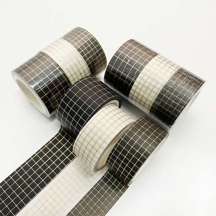 3Pcs Gilting Texture Tape Set Marble Foil Print Washi Tape